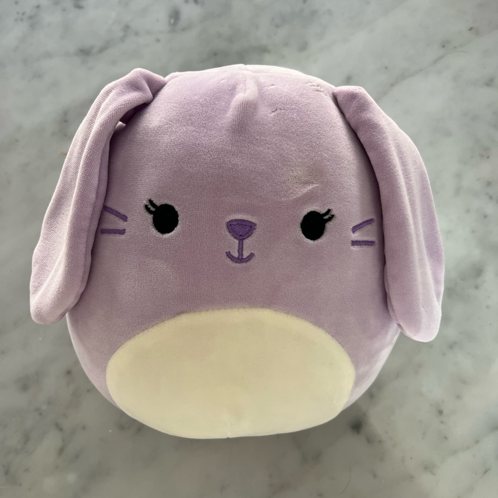 Squishmallow 8” Bubbles the Purple Bunny Plush